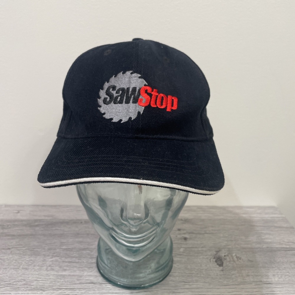 Sawstop Table Saw Manufacturing Ball Cap Adjustable Black 100% Cotton